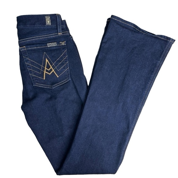 7 For All Mankind Tailorless”A” Pkt Jeans. Size 26 A Pocket - Picture 9 of 14